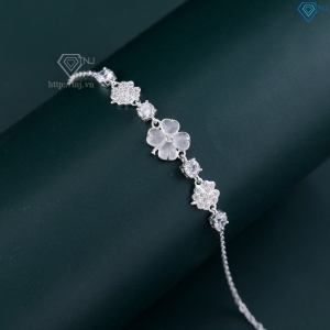 Lắc tay bạc nữ cỏ 4 lá may mắn LTN0462 - Trang Sức TNJ