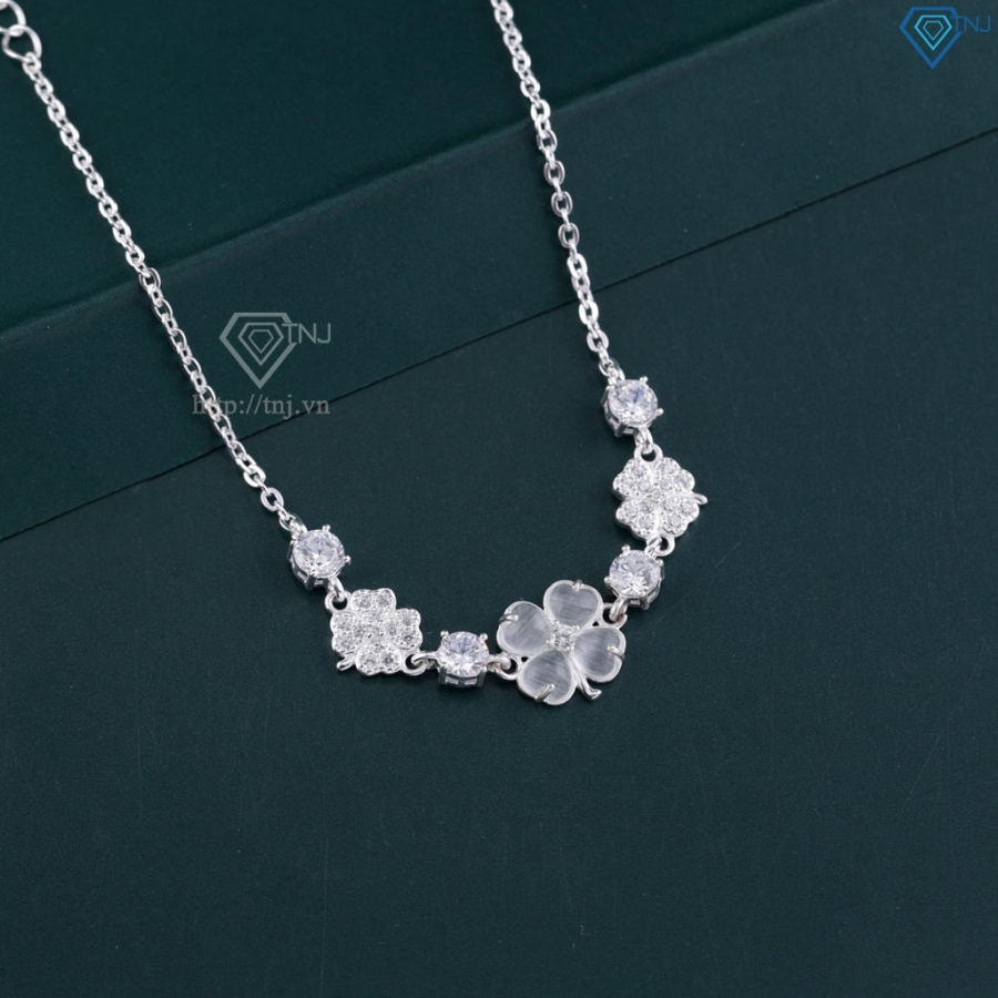 Lắc tay bạc nữ cỏ 4 lá may mắn LTN0462 - Trang Sức TNJ