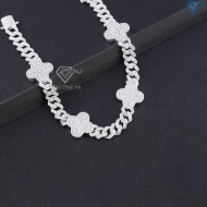 Lắc tay nam đính đá Cuban cỏ  4 lá đính đá LTA0241 Trang Sức TNJ