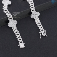 Lắc tay nam đính đá Cuban cỏ  4 lá đính đá LTA0241 Trang Sức TNJ