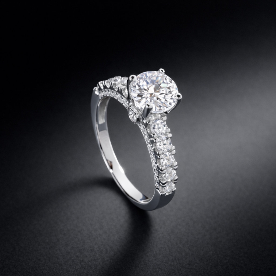 Nhẫn bạc nữ cao cấp xi kim đẹp NN0560-XK