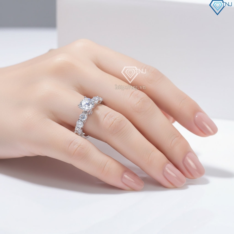 Nhẫn bạc nữ xi kim 925 cao cấp sang trọng NN0564-XK