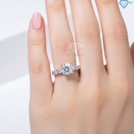 Nhẫn bạc nữ xi kim 925 cao cấp sang trọng NN0564-XK
