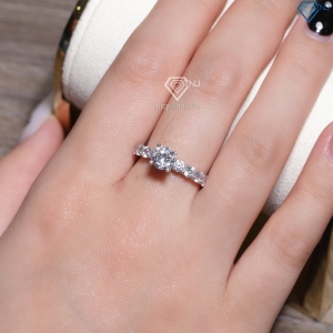 Nhẫn bạc nữ xi kim 925 cao cấp sang trọng NN0564-XK