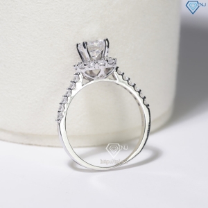 Nhẫn bạc nữ xi kim đính đá trắng NN0566-XK