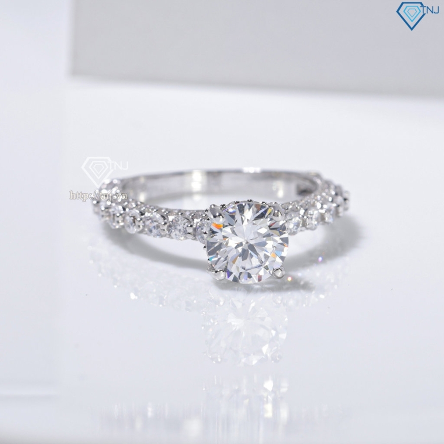 Nhẫn bạc nữ cao cấp 925 xi kim đẹp NN0567-XK