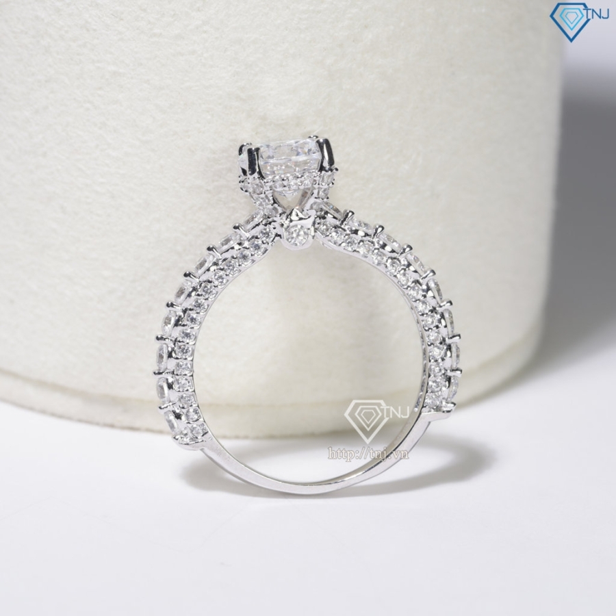 Nhẫn bạc nữ cao cấp 925 xi kim đẹp NN0567-XK