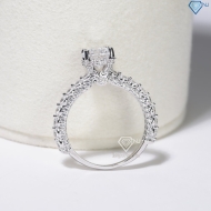 Nhẫn bạc nữ cao cấp 925 xi kim đẹp NN0567-XK