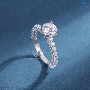 Nhẫn bạc nữ cao cấp 925 xi kim đẹp NN0567-XK