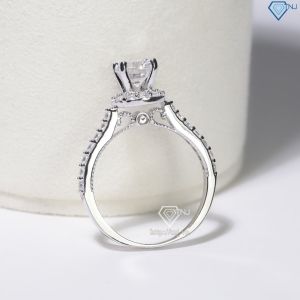 Nhẫn bạc nữ xi kim mặt tròn sang trọng NN0568-XK