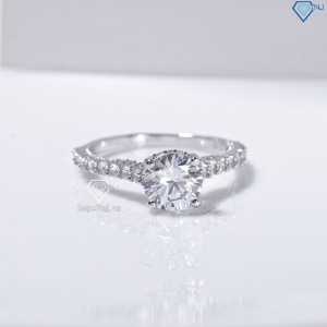 Nhẫn bạc nữ xi kim hoa văn sang trọng NN0569-XK