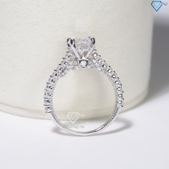 Nhẫn bạc nữ xi kim hoa văn sang trọng NN0569-XK