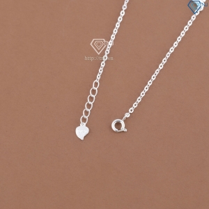 Lắc tay nữ hình cỏ 4 lá đính kim cương Moissanite 4mm LTNM0031