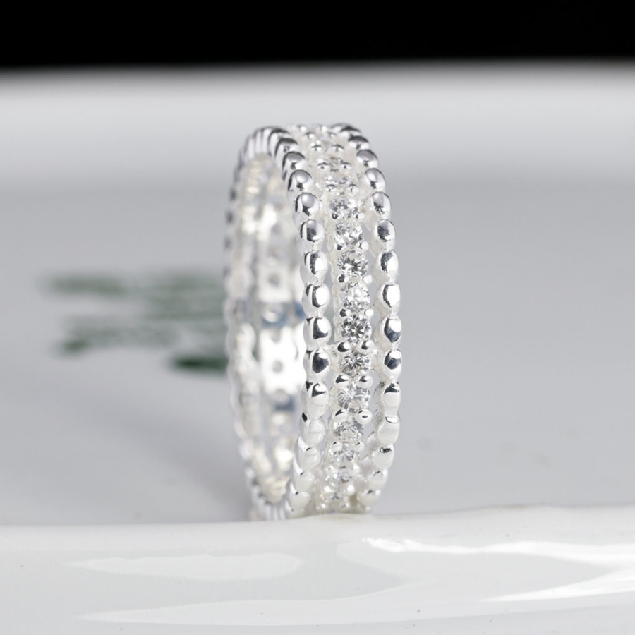 Nhẫn nam bạc dạng tròn giá rẻ NNA0904