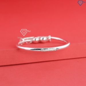 Lắc bạc dạng kiềng cho bé sơ sinh khắc tên hình con ngựa LTT0230