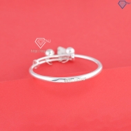 Lắc bạc dạng kiềng cho bé sơ sinh khắc tên hình con ngựa LTT0230