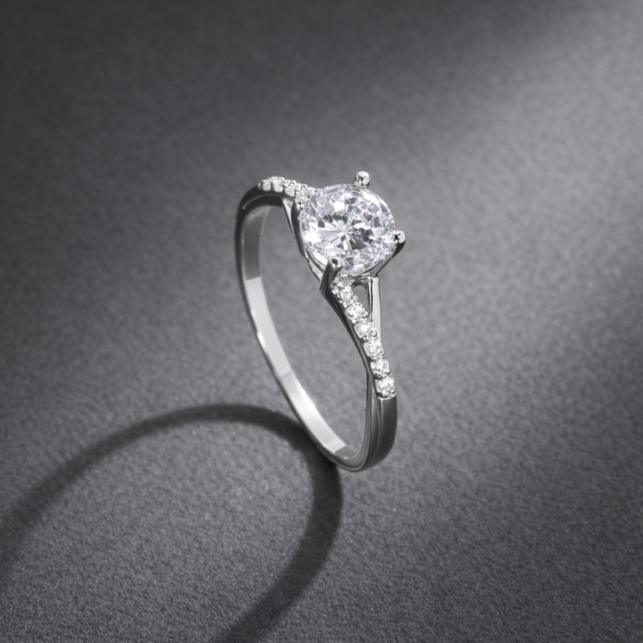 Nhẫn bạc nữ xi kim giá rẻ NN0571-XK