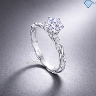 Nhẫn bạc nữ dạng xoắn xi kim NN0572-XK