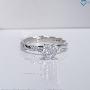 Nhẫn bạc nữ dạng xoắn xi kim NN0572-XK