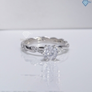 Nhẫn bạc nữ dạng xoắn xi kim NN0572-XK