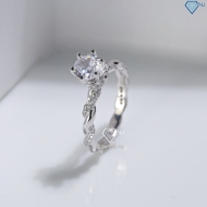 Nhẫn bạc nữ dạng xoắn xi kim NN0572-XK