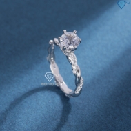 Nhẫn bạc nữ dạng xoắn xi kim NN0572-XK