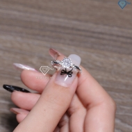 Nhẫn bạc nữ dạng xoắn xi kim NN0572-XK