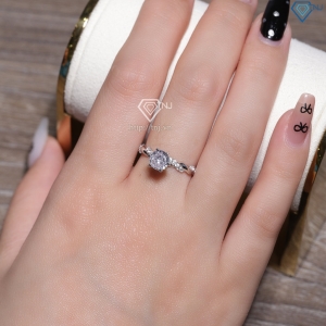 Nhẫn bạc nữ dạng xoắn xi kim NN0572-XK