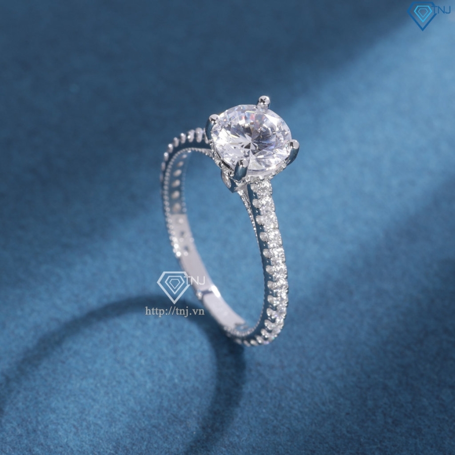 Nhẫn bạc nữ xi kim sang trọng đẹp NN0573-XK