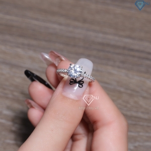 Nhẫn bạc nữ xi kim sang trọng đẹp NN0573-XK
