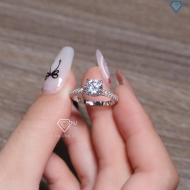 Nhẫn bạc nữ xi kim sang trọng đẹp NN0573-XK