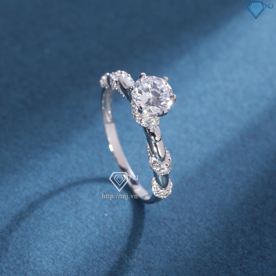 Nhẫn bạc nữ xi kim 925 thiết kế NN0574-XK