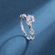 Nhẫn bạc nữ xi kim 925 thiết kế NN0574-XK