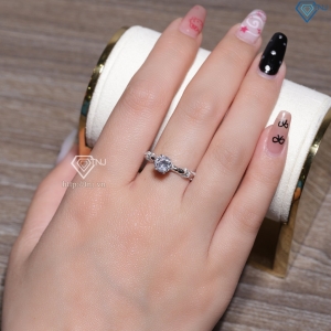 Nhẫn bạc nữ xi kim 925 thiết kế NN0574-XK