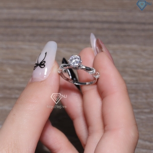 Nhẫn bạc nữ xi kim 925 thiết kế NN0574-XK