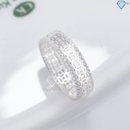 Nhẫn nam kim tiền bằng bạc bản nhỏ NNA0906 - Trang Sức TNJ