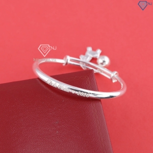 Lắc bạc cho trẻ sơ sinh khắc tên hình ngựa bạc LTT0231