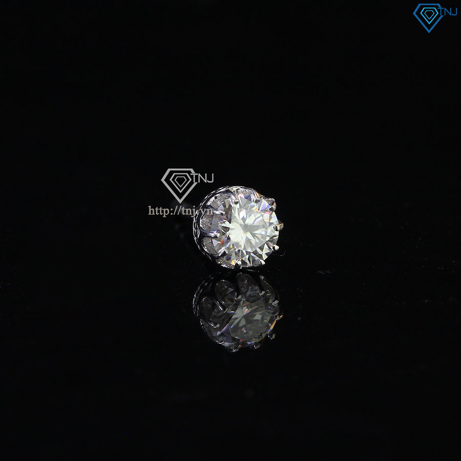 Bông tai nụ nam đính kim cương Moissanite BTAM0017