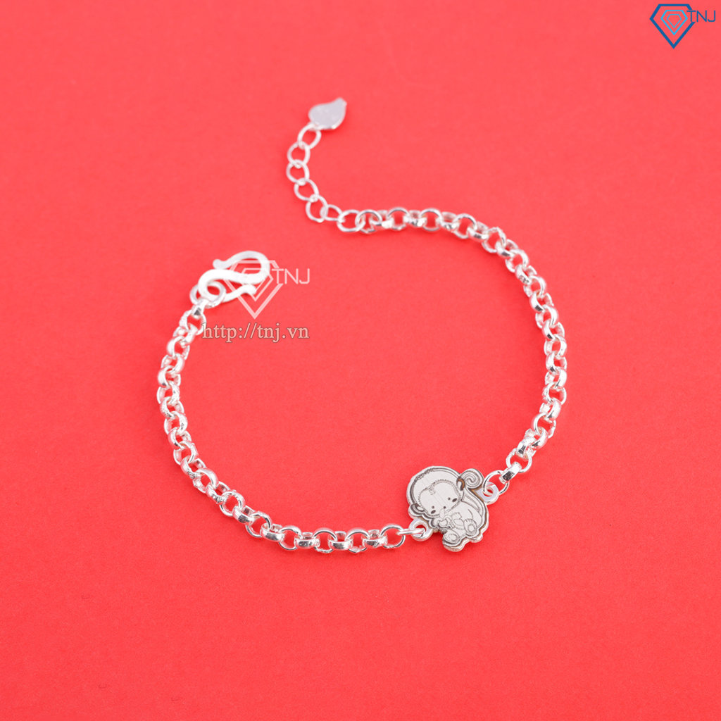 Lắc bạc cho bé hình 12 con giáp dễ thương LTT0200