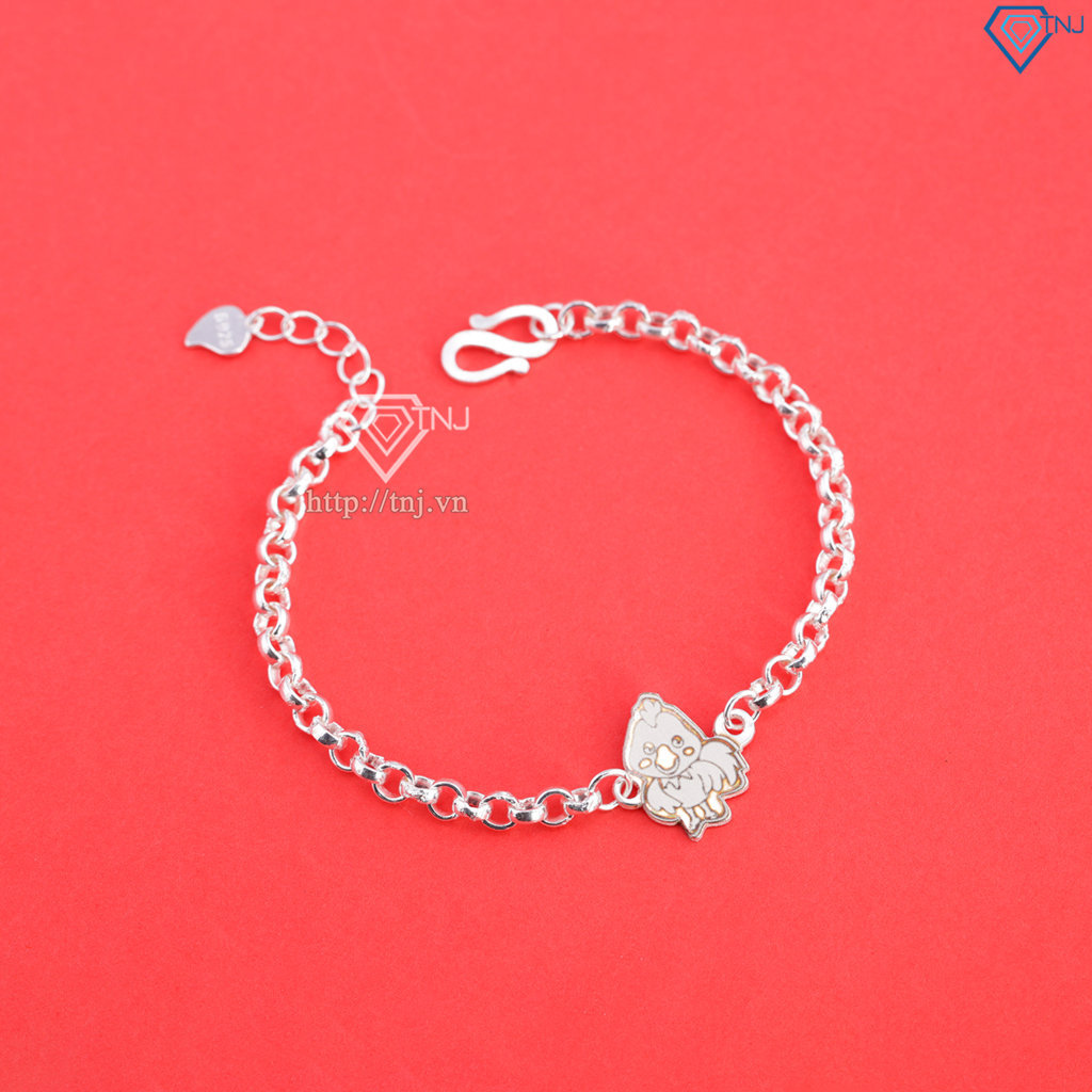 Lắc bạc cho bé hình 12 con giáp dễ thương LTT0200
