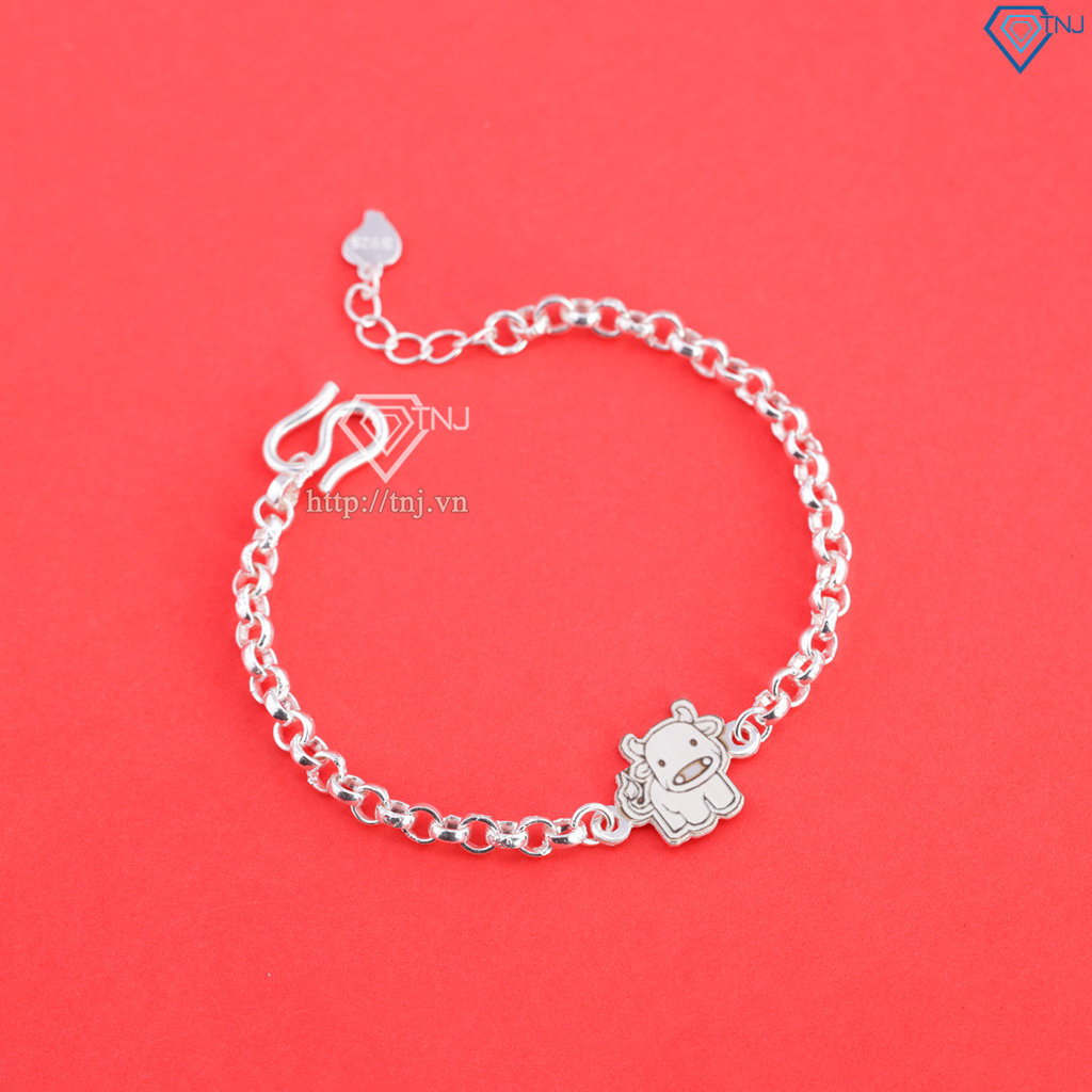 Lắc bạc cho bé hình 12 con giáp dễ thương LTT0200