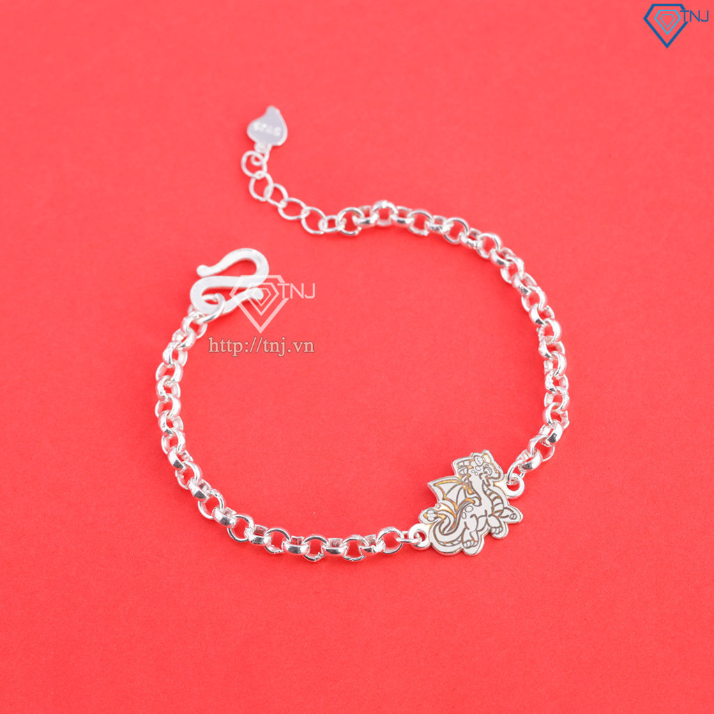 Lắc bạc cho bé hình 12 con giáp dễ thương LTT0200