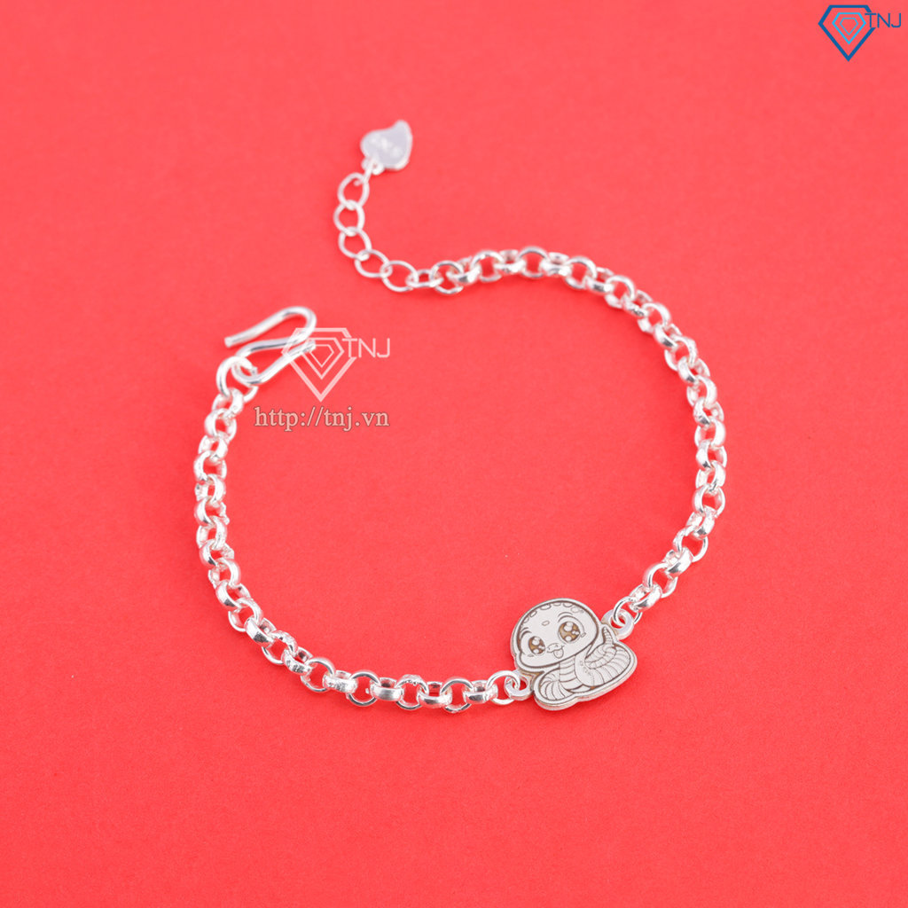 Lắc bạc cho bé hình 12 con giáp dễ thương LTT0200