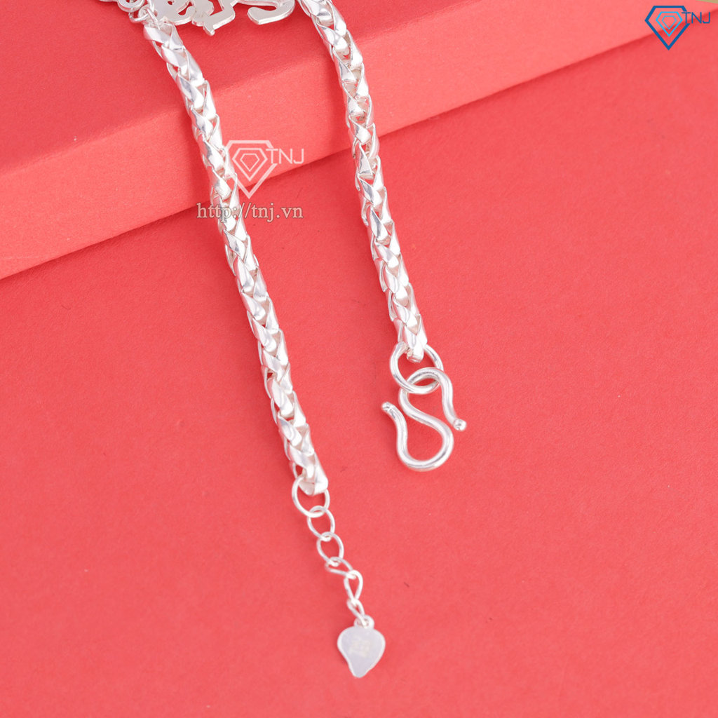 Lắc bạc cho bé khắc tên và con giáp theo yêu cầu LTT0209