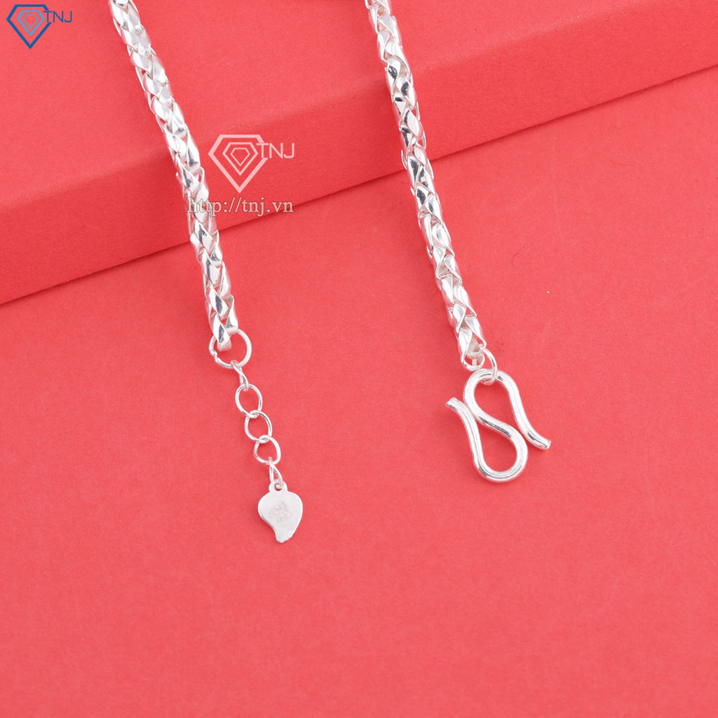 Lắc tay bạc cho bé khắc tên hình con ngựa LTT0215