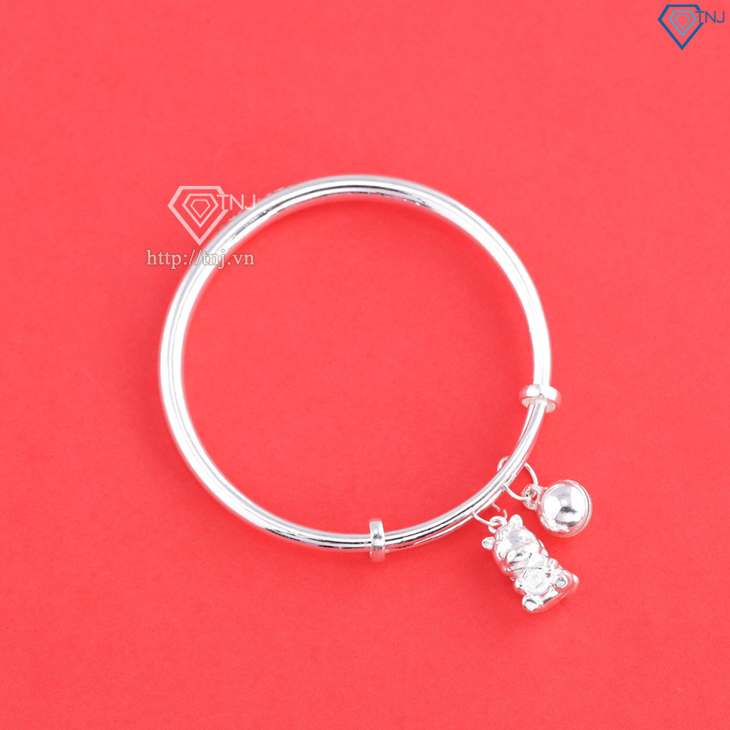 Lắc bạc cho trẻ sơ sinh khắc tên hình ngựa bạc LTT0228