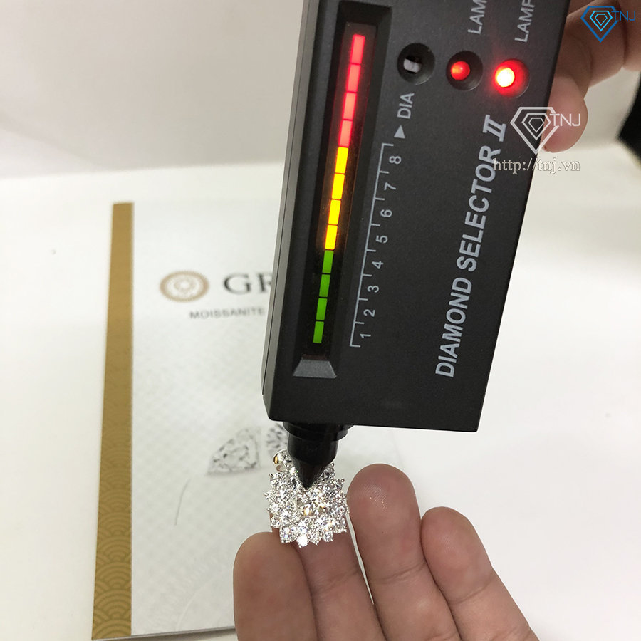 Bộ trang sức bạc đính kim cương Moissnite sang trọng BTSM0001