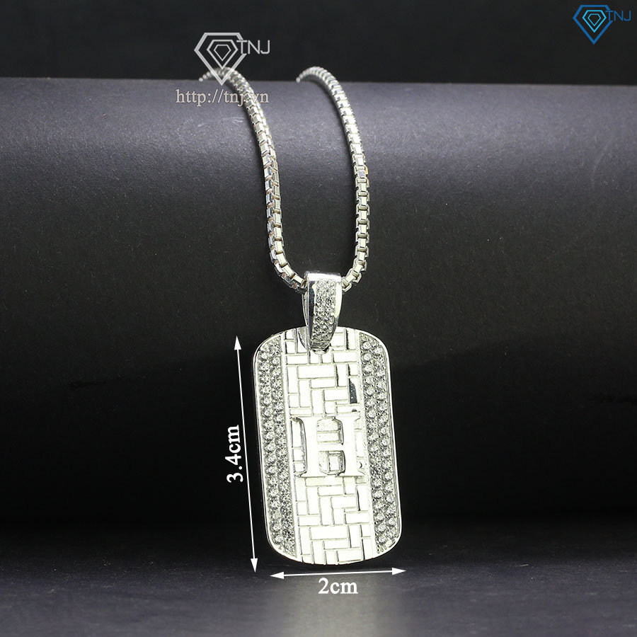 Dây chuyền Dogtag mặt chữ H DCA0131