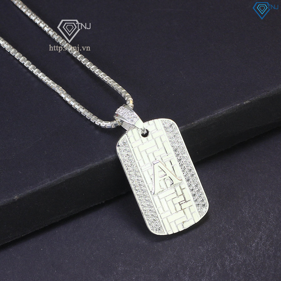 Dây chuyền Dogtag chữ cái theo yêu cầu DCA0131