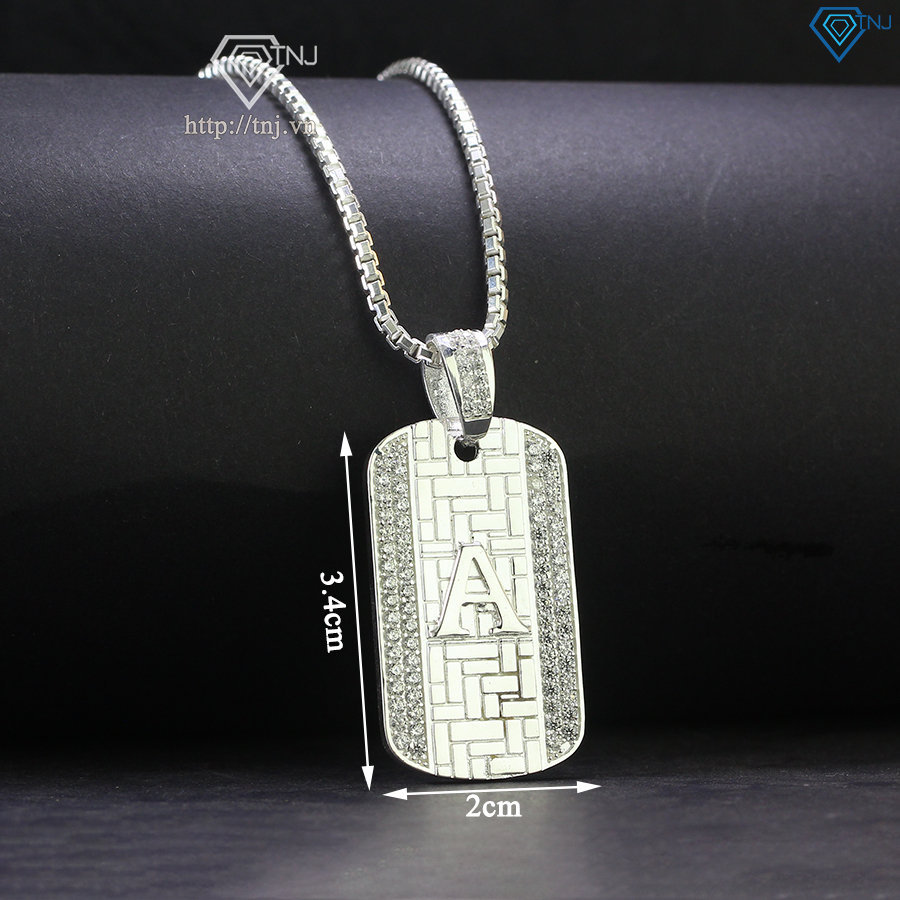 Dây chuyền Dogtag chữ cái theo yêu cầu DCA0131